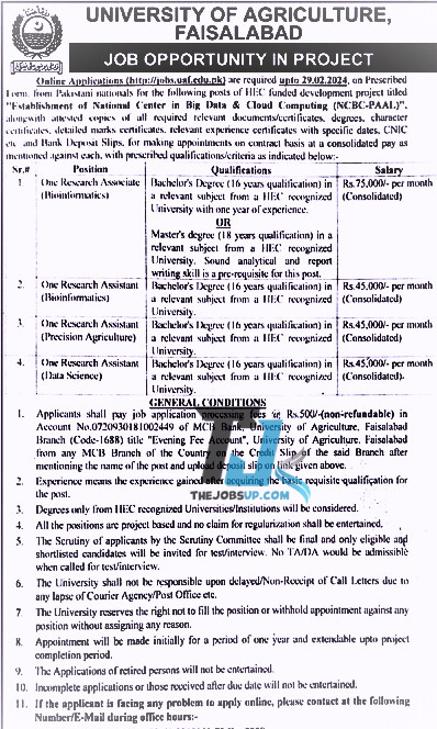 Latest Jobs UAF 2024