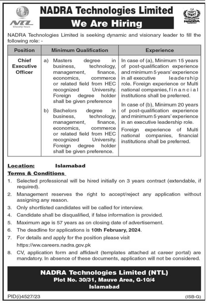 Chief Executive Officer Jobs 2024 
