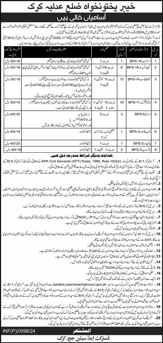 District & Session Court Jobs