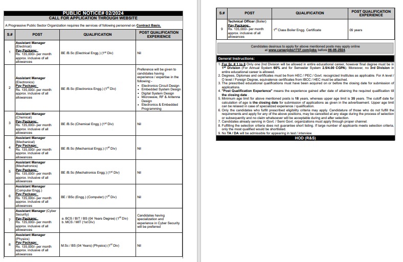 Public Sector Organization Jobs