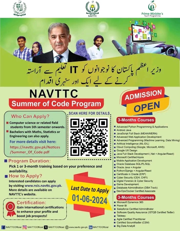 NAVTTC Summer of Code Program
