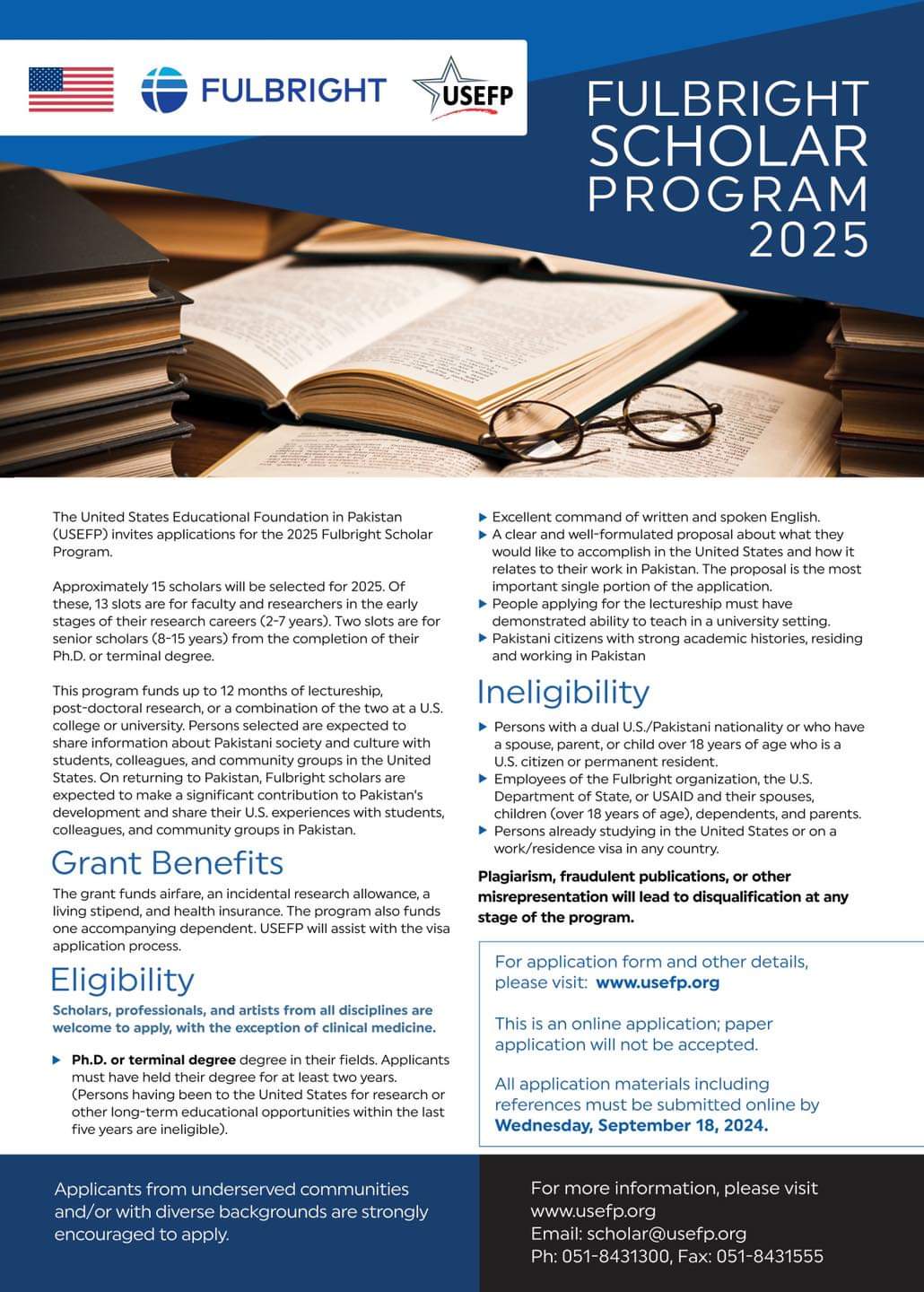 USEFP Fulbright Scholar Program 2025