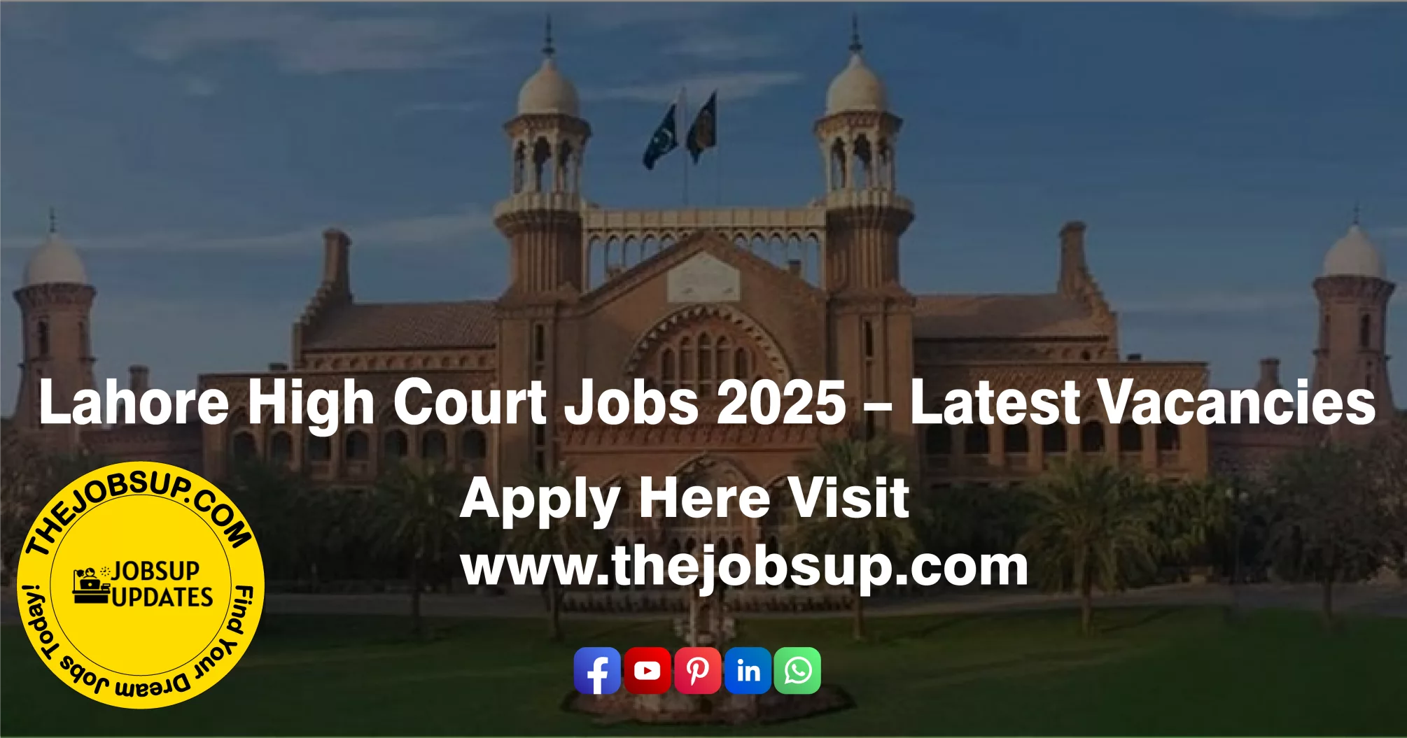 Lahore High Court Jobs 2025 – Latest Vacancies