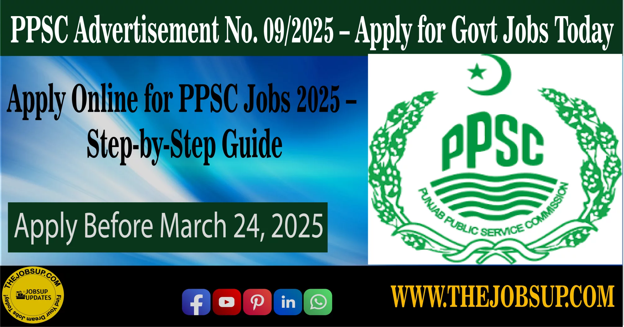 PPSC Advertisement No. 09/2025 – Apply for Govt Jobs Today